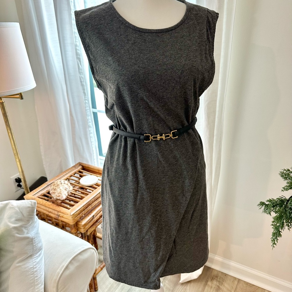 J. Crew Dark Gray Cotton Dress